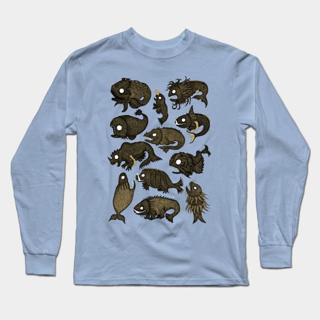 Sea Monsters assorted Long Sleeve T-Shirt by djrbennett